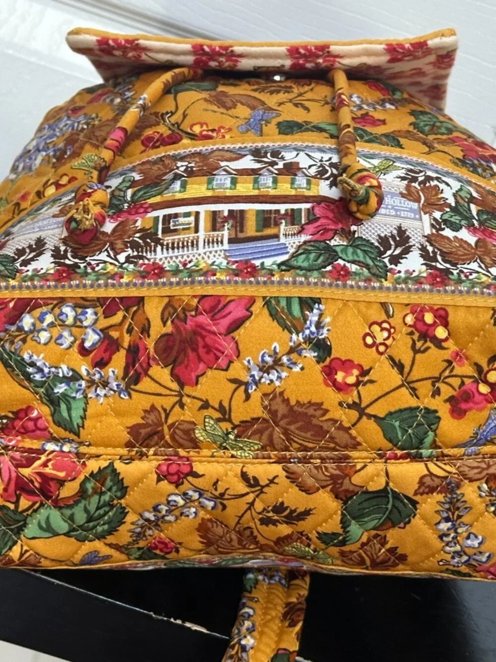 VERA BRADLEY X GILMORE GIRLS ORIGINAL DRAWSTRING BACKPACK:NWT G.G. AUTUMN